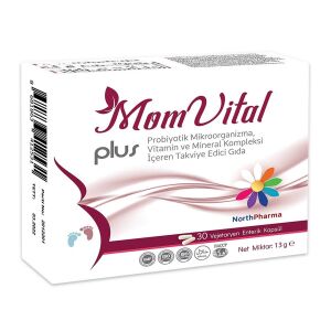 Momvital Plus 30 Vejeteryan Enterik Kapsül - Probiyotik Kapsül
