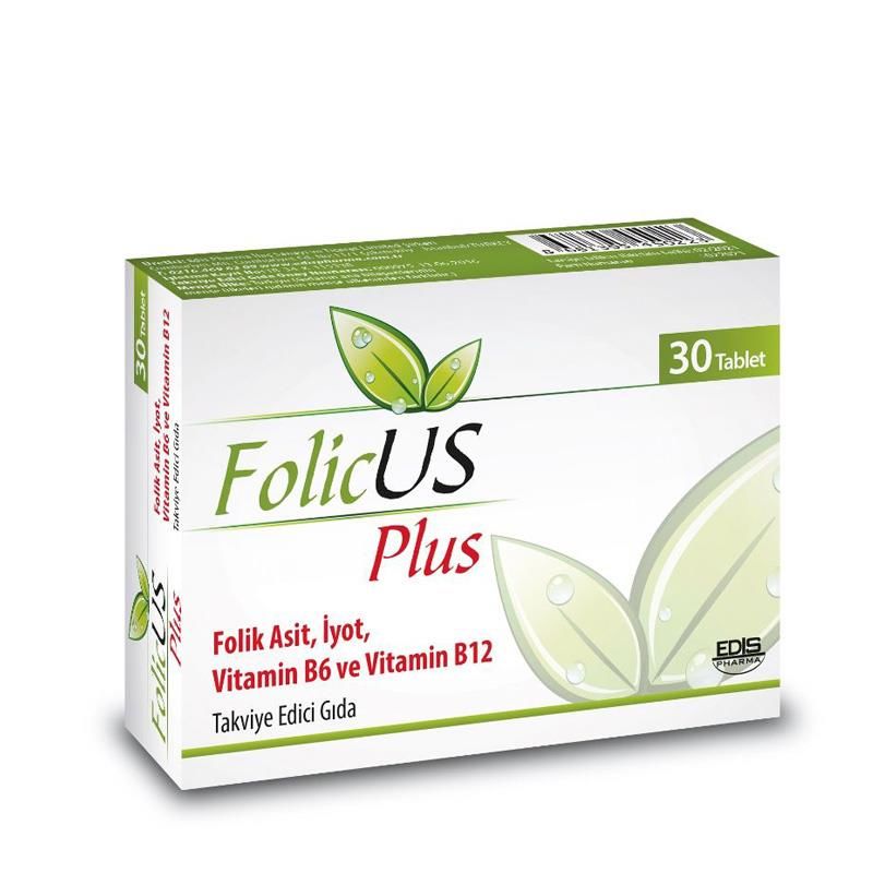Folicus Plus Folik Asit 30 Tablet