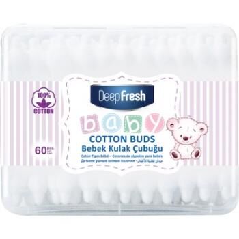 Deep Fresh Baby Bebek Kulak Temizleme Çubuğu Pamuklu 60 lı