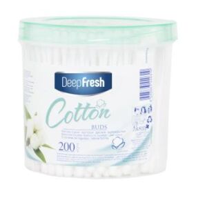 Deep Fresh Kulak Temizleme Çubuğu Pamuklu 200 lu