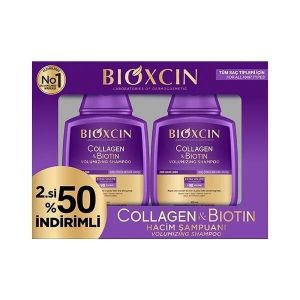 Bioxcin Collagen Biotin Hacim Şampuanı 300 ML 2. % 50 İndirimli 2 li Paket