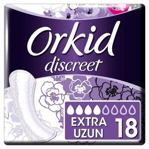 Orkid Discreet Mesane Pedi Ekstra Uzun Süper Ekonomik Paket 18li