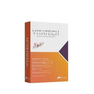 Vitatech Vitamin C, Vitamin D3, BetaGlukan, Çinko ve Kara Mürver 30 Kapsül