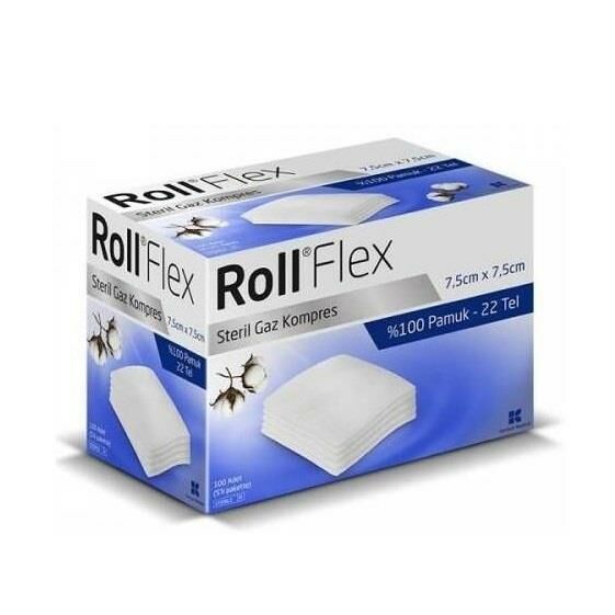 Roll Flex Gaz Kompres 7.5x7.5cm 100 Adet