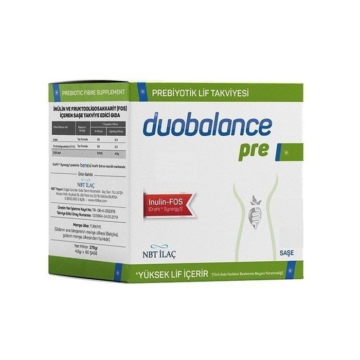 Duobalance Pre Prebiyotik Lif içeren 30 Saşe