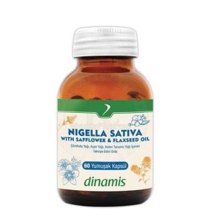 Dinamis Nigella Sativa - Çörek Otu, Aspir Yağı, Keten Tohumu Yağı 60 Kapsül