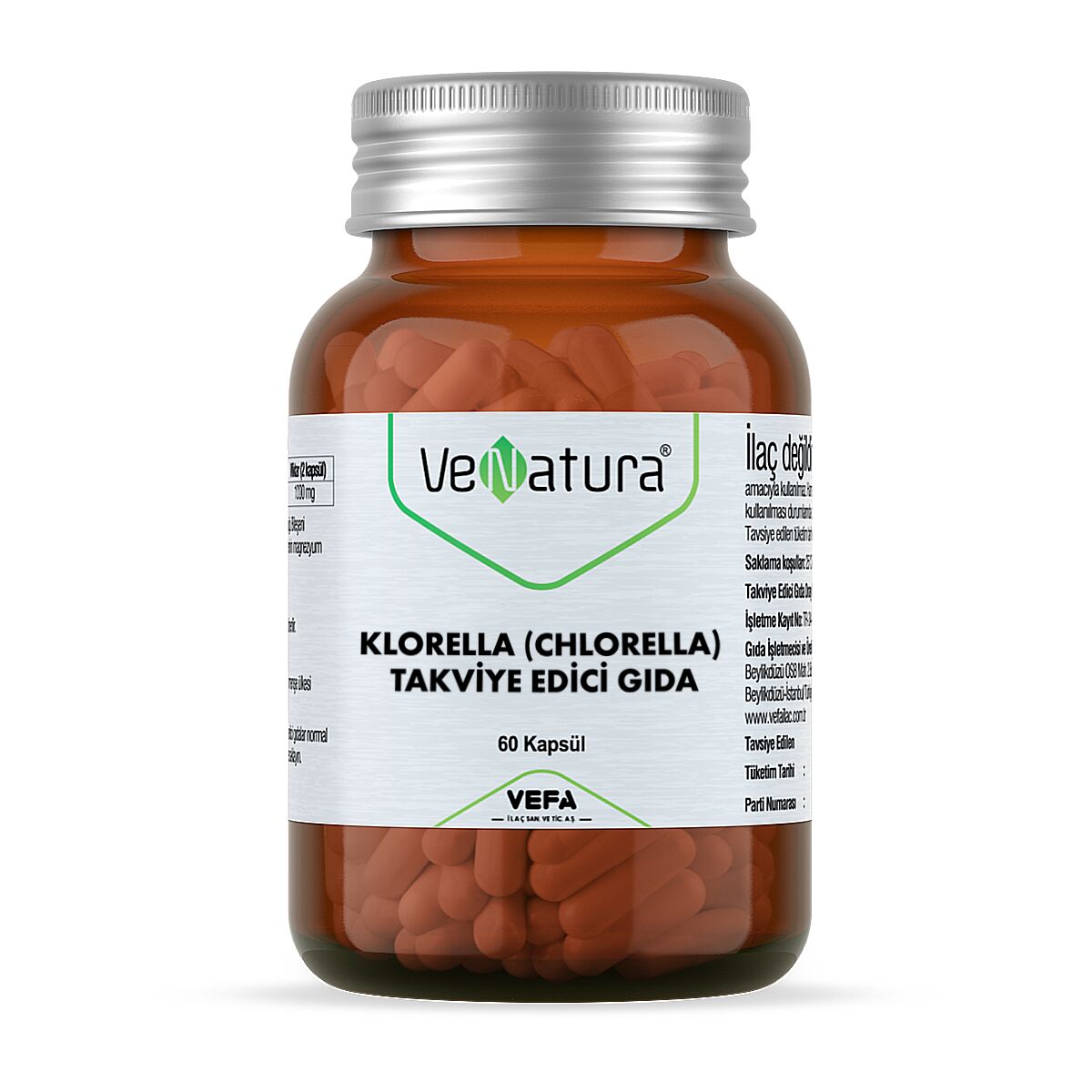 VeNatura Klorella (Chlorella) 60 Kapsül