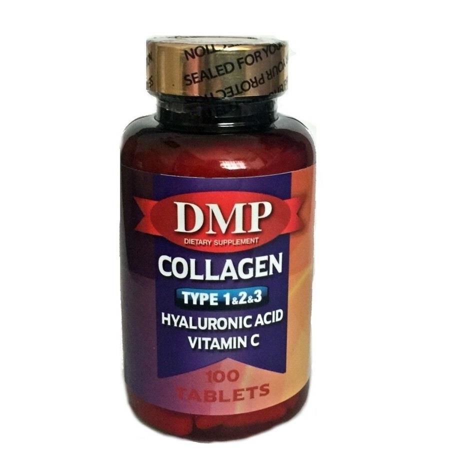 Dmp Collagen Tip 1,2,3 Hyaluronic Acid Vitamin C 100 Tablets