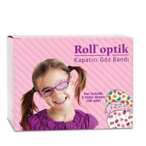 Roll Optik Kapatıcı Göz Bandı KIZ 100 Adet