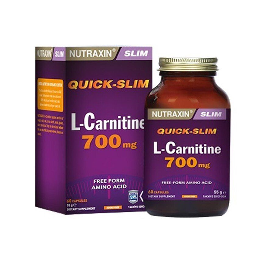 Nutraxin L-Carnitine 700 mg 60 Kapsül