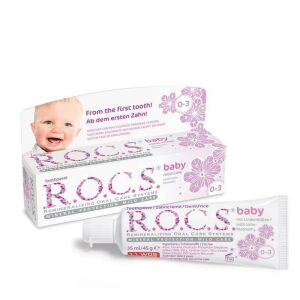 ROCS Baby 0-3 Yaş Yutulabilir Diş Macunu Ihlamur Özlü 35ml