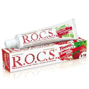 ROCS Teens 8-18 Yaş Diş Macunu - Yaban Çilekli 60ml