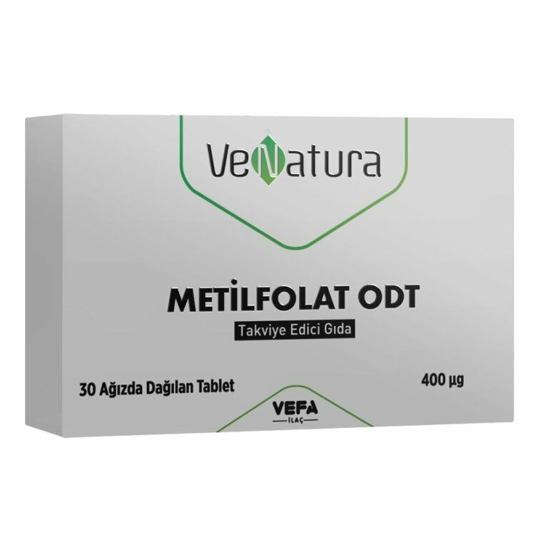 Venatura Metilfolat ODT 400mcg 30 Tablet (Ağızda Dağılabilen Tablet)