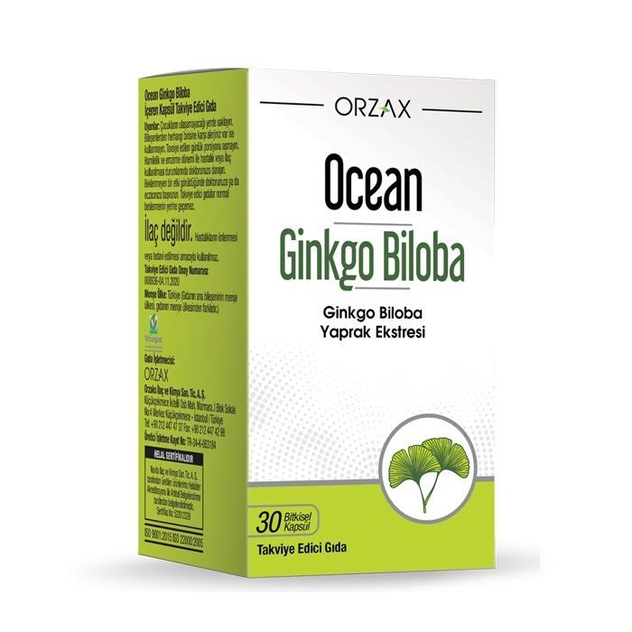 Ocean Ginkgo Biloba 30 selülozik kapsül