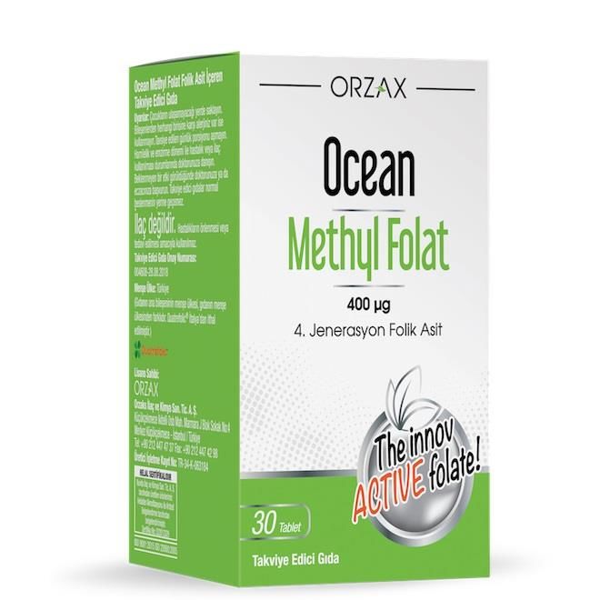 Ocean Methyl Folat 400mcg 30 Tablet