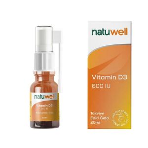 Natuwell Vitamin D3 600IU 20 ML Sprey
