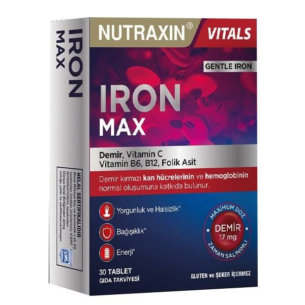 Nutraxin Iron MAX 17 MG 30 Tablet