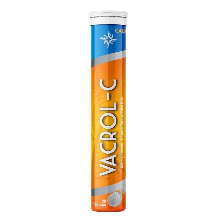 Vacrol C Vitamin C ve Çinko içeren 20 Efervesan Tablet