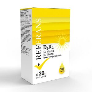Referans Vitamin D3K2 30 ML 580 Damla
