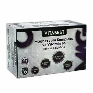 Vitabest Magnezyum Kompleks + Vitamin B6 60 Tablet