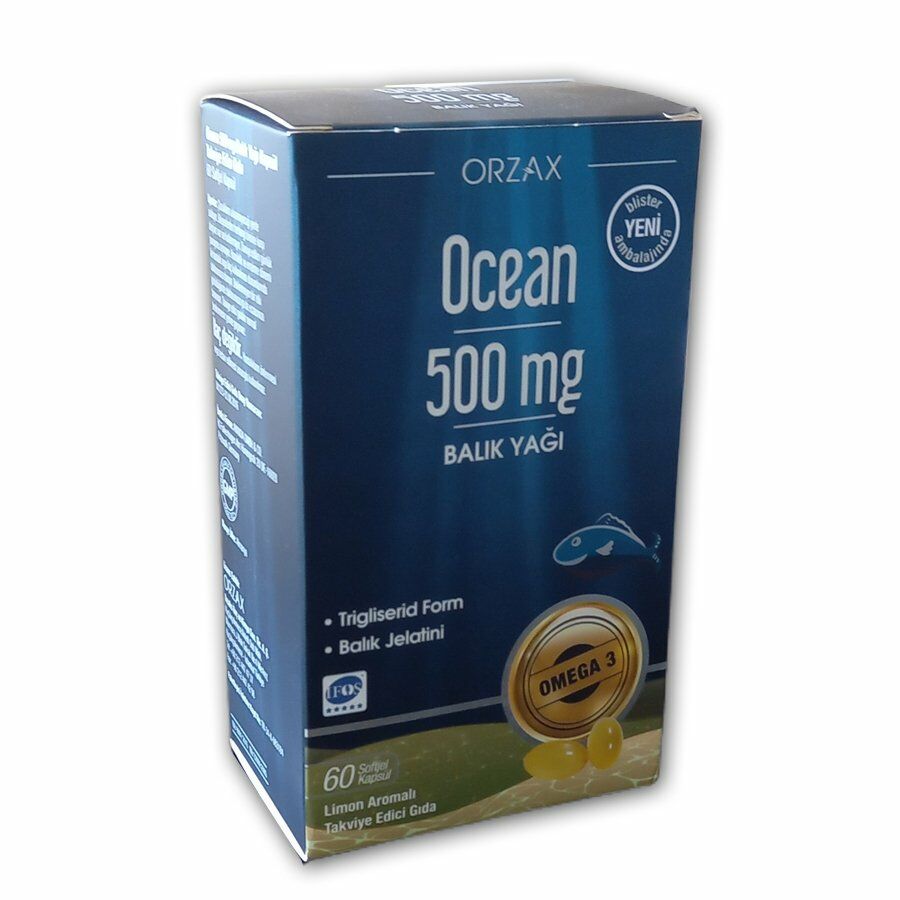 Ocean Omega 3 60 Kapsül 500 mg - Balık Yağı Kapsülü