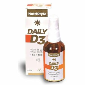 NutriStyle Daily D3 Vitamin D3 400IU Sprey 45ml