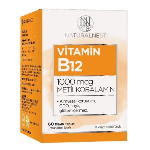 Naturalnest Vitamin B12 Metilkobalamin 60 Tablet