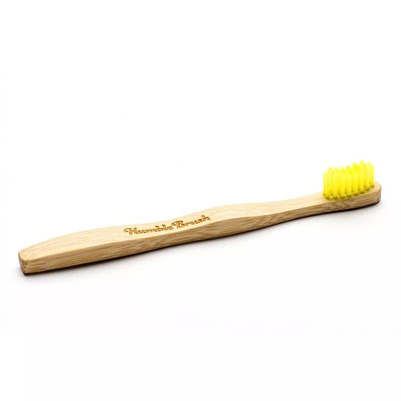 Humble Brush Doğal Yumuşak Çocuklar için Diş Fırçası - Sarı