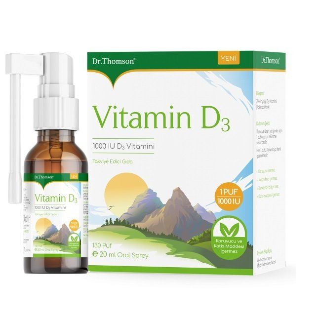 Dr.Thomson Vitamin D3 1000 IU D3 Vitamini Oral Sprey 20ml