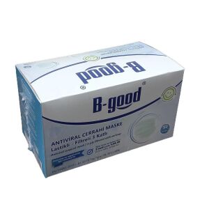 BGood Antiviral Cerrahi Maske-Lastikli 3 Kat 50 Adet