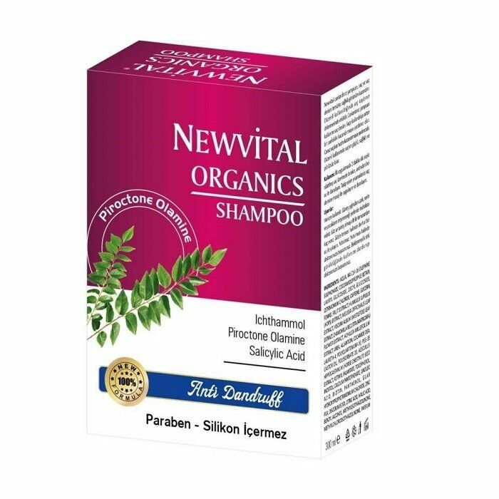 Newvital Organics Anti Dandruff Hair Şampuan 300ml Kepeğe Karşı