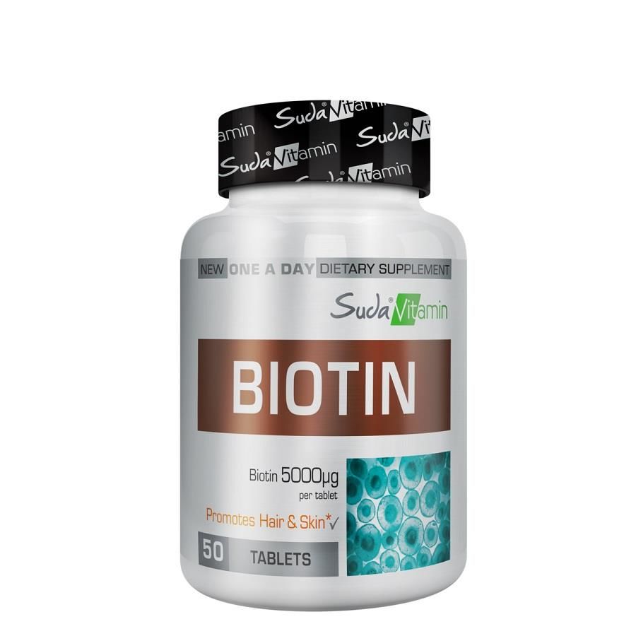 Suda Vitamins Biotin 50 Tablet 5000 Mcg