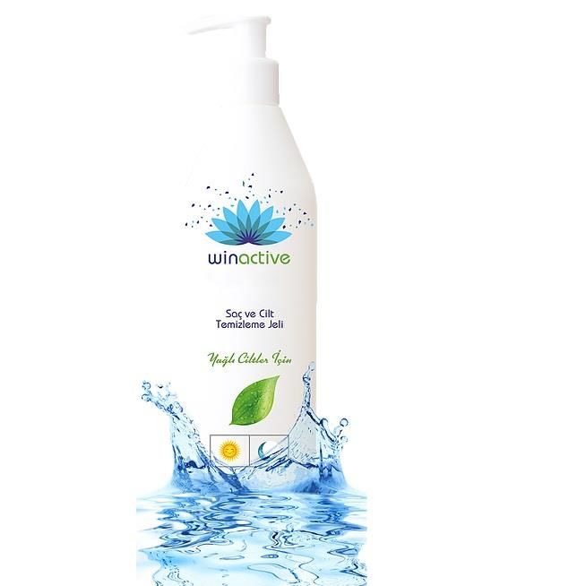 Winactive Saç ve Cilt Temizleme Jeli 250 ml - Yağlı Ciltler İçin