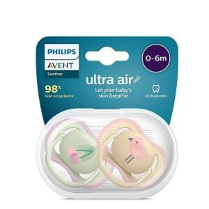 Avent SCF085/13 Ultra Air Emzik 0-6 Ay 2li Kız