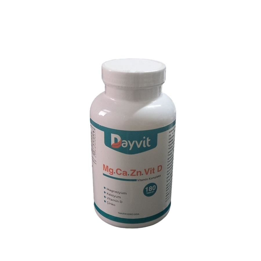 Dayvit Kalsiyum Magnesium Vitamin D Çinko 180 Tablet