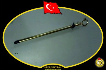 120 cm.DUVAR TELESKOPİK DİREKLİ TÜRK BAYRAĞI