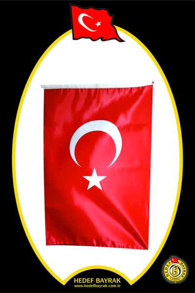 Çift Kat Simsiz 100x150 Krom Takım Türk Bayrağı Makam