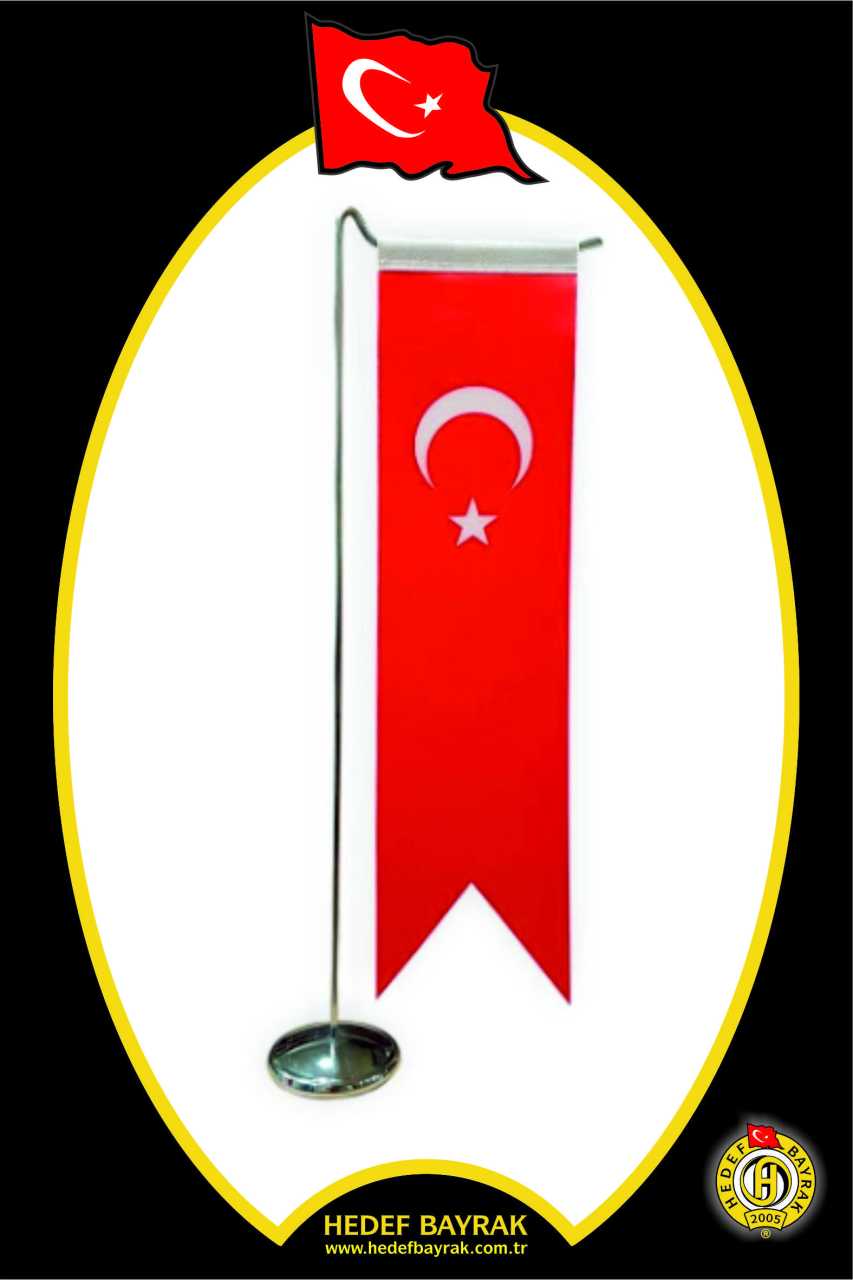8x32 Tekli Takım Türk Masa Bayrağı