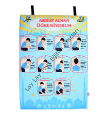 Abdest Almayı Öğreniyorum Panosu (cırtlı)