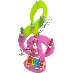 Sol Anahtarı Müzik Köşesi (10 Parça Aletli)