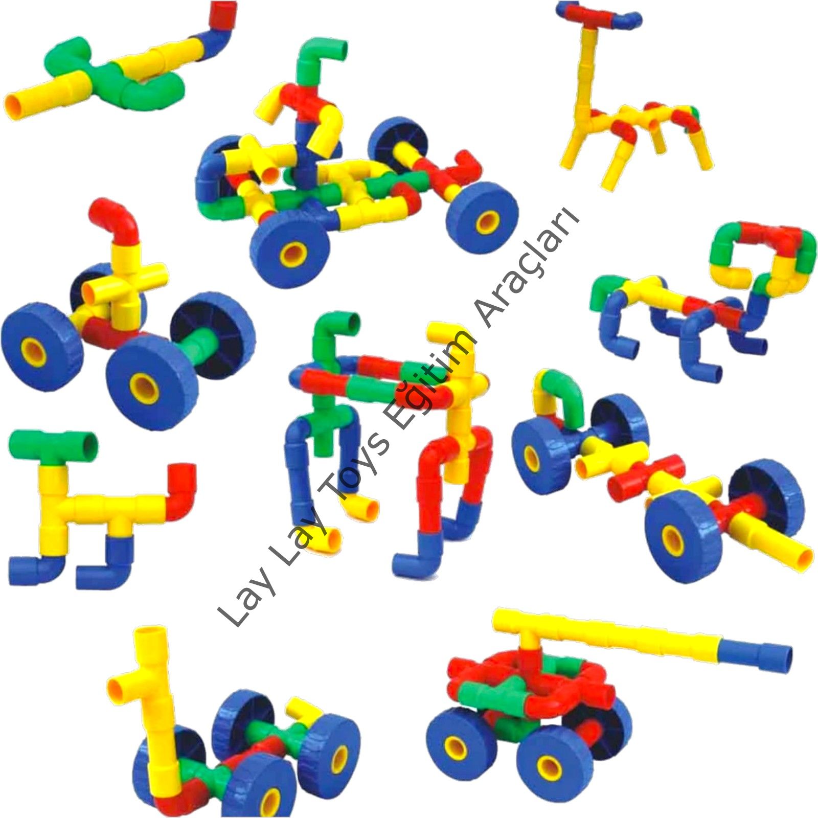 Tekerlekli Boru Lego 72 Parça