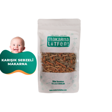 Karışık Sebzeli Makarna (%35 Sebze-200 gram)