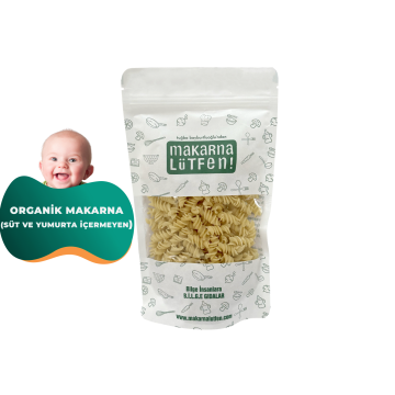 Organik Makarna (Süt ve Yumurta İçermeyen-200 g)