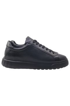Deri-G Siyah Hakiki Deri Bağcıklı Erkek Sneaker 242-4213SY