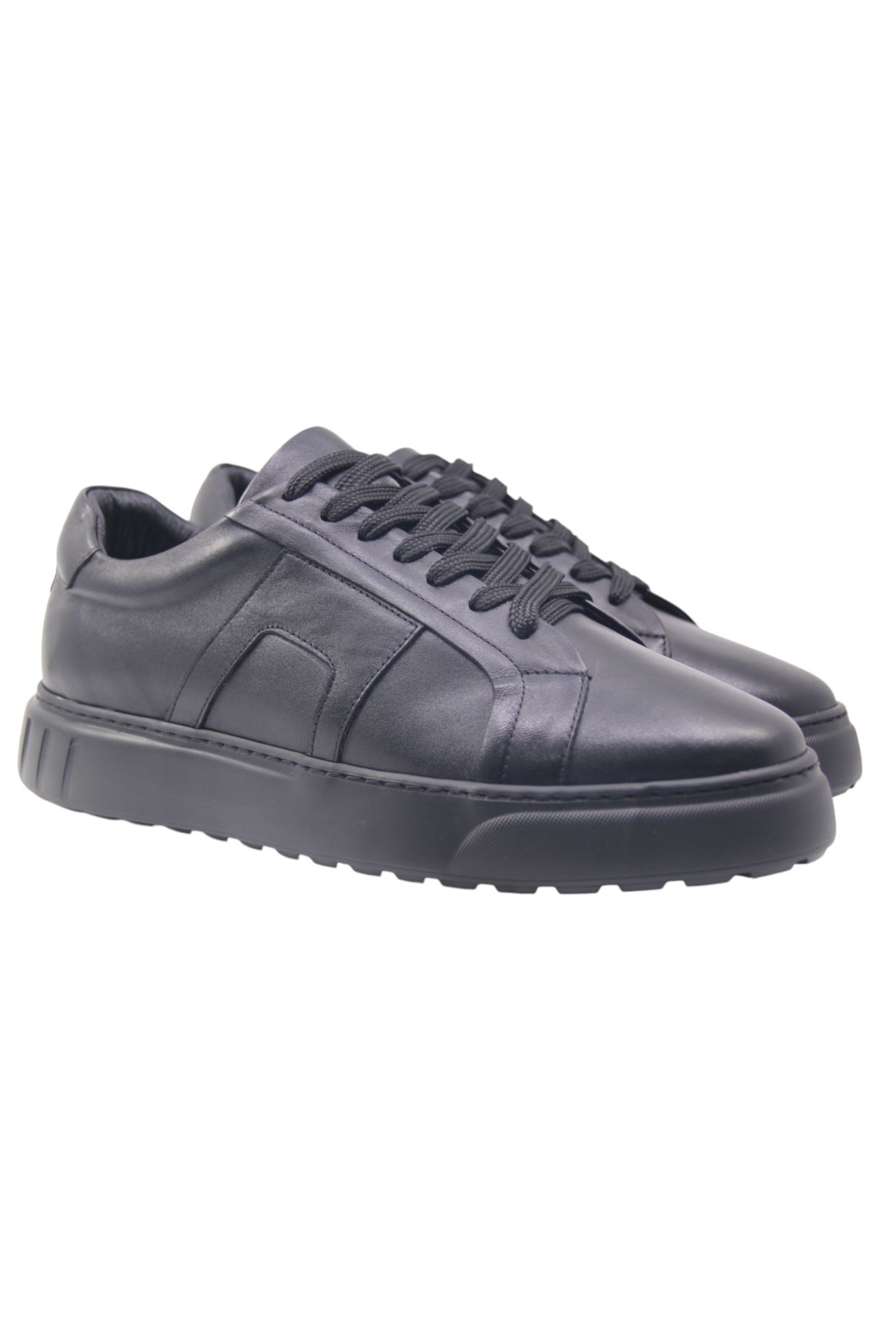 DERİ-G SİYAH HAKİKİ DERİ SNEAKERS C32SYH4213