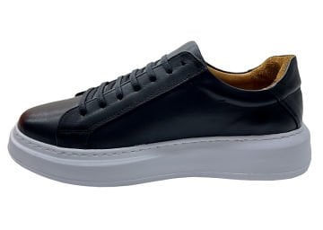 DERİ-G 242 SİYAH ERKEK SNEAKERS