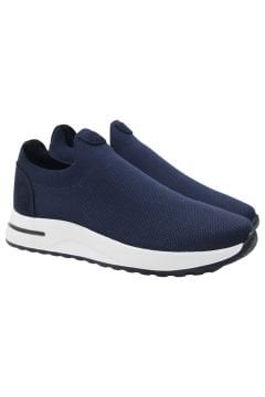 DERİ-G YAZLIK LACİVERT ÖRGÜ SNEAKER TRIKO-5LC