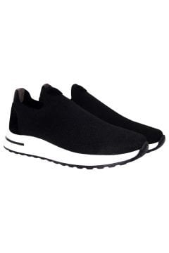 DERİ-G YAZLIK SİYAH ÖRGÜ SNEAKER TRIKO-5SYH