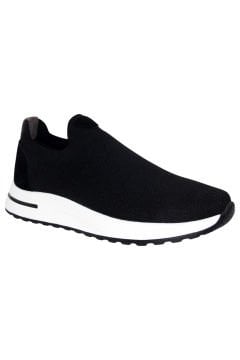 DERİ-G YAZLIK SİYAH ÖRGÜ SNEAKER TRIKO-5SYH