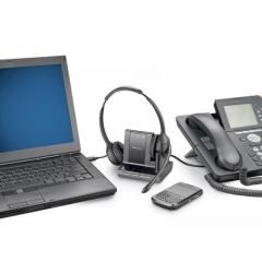 Plantronics W720 Çift Taraflı Taçlı PC Mobil Telefon ve Masaüstü Telefon Destekli Kablosuz Kulaklık